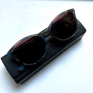 Theraspecs Audrey Sunglasses - Blue Frames. Great condition. Migraine glasses.